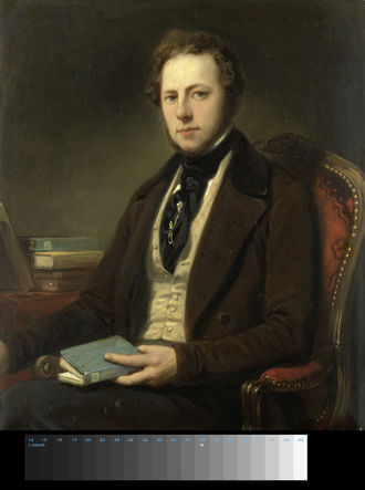 Portret van een man, misschien Petrus Augustus de Genestet (1829-61), dichter 