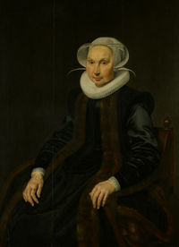 Portret van Anna Jacobsdr. Blaeu (1556-1627)