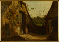 Landscape with Barns